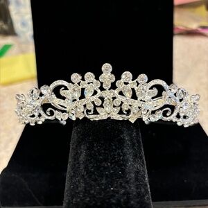 Symphony Bridal Silver & Rhinestone Tiara